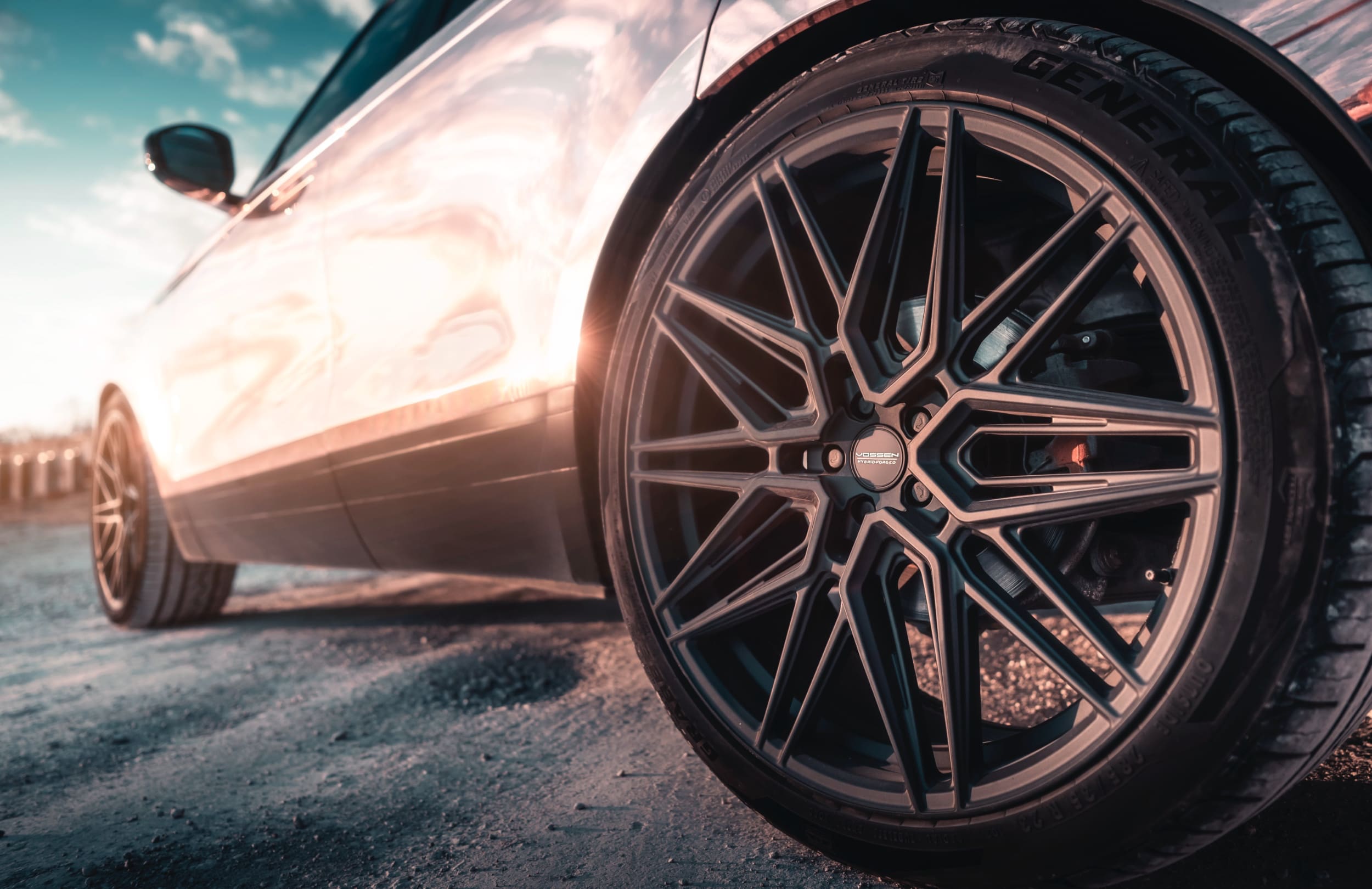 Vossen HF7 23'' Wheels Satin Black Closeup