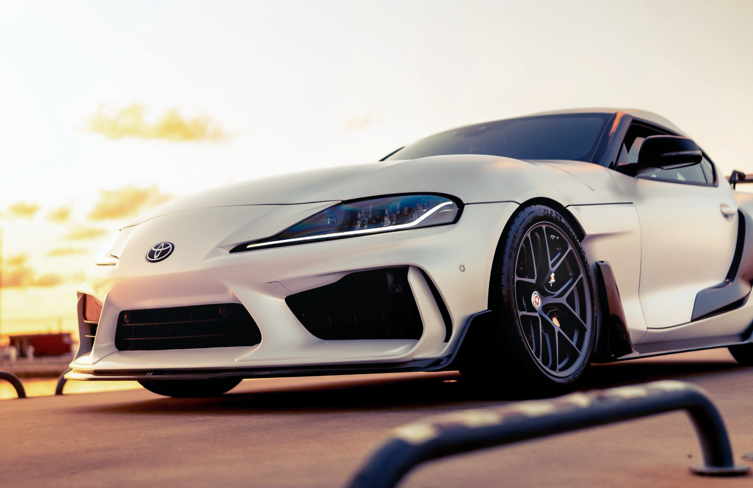 Toyota Supra MKV HRE Forged Wheels R101LW front